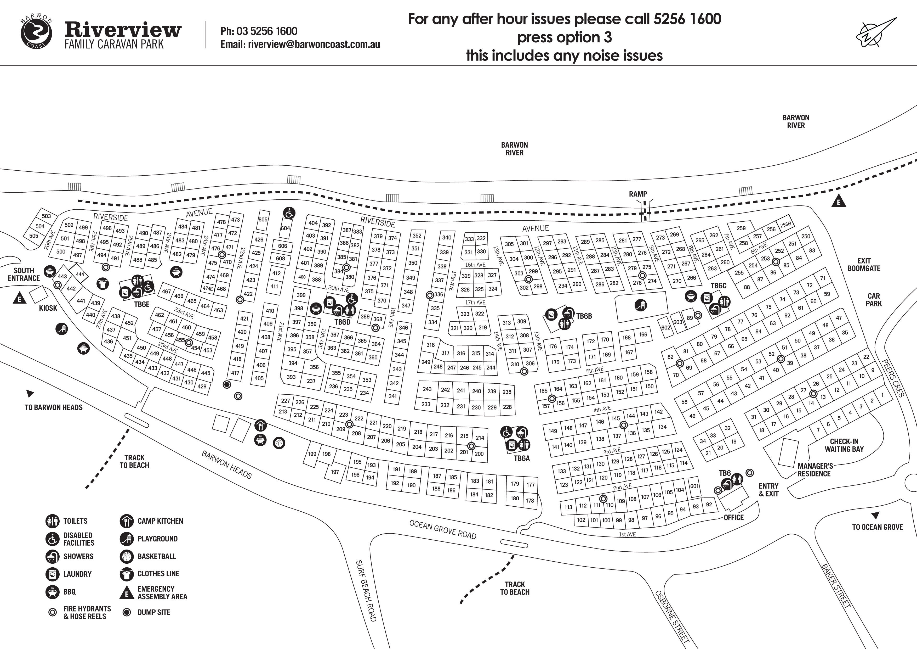 Riverview Tourist Park Map Visitor Info - Riverview Family Caravan Park