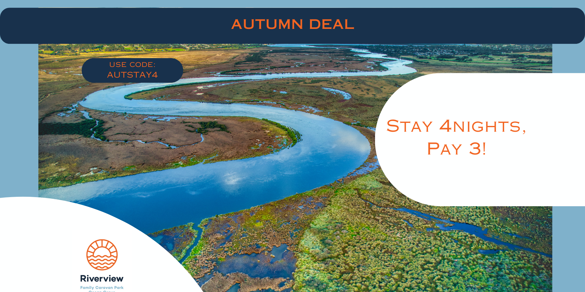Riverview autumn deal. stay 4 pay 3